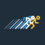 Stick Figure Running Graphic